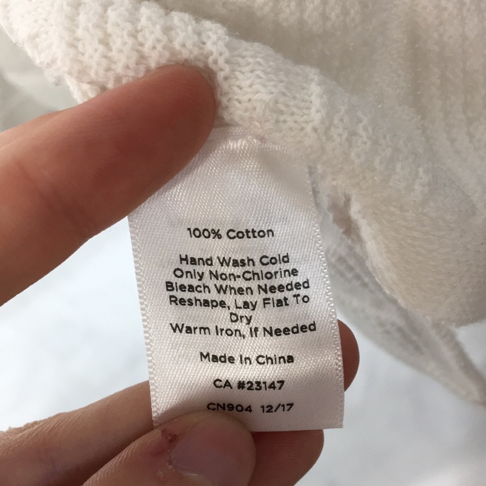 Talbots Women’s Lightweight White Sweater Size XL NEW with Tags - Picture 5 of 6